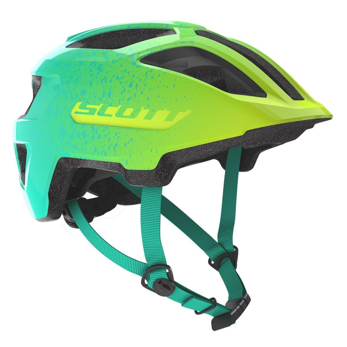 Scott Kids Trail Helmet Spunto Junior Teal Green/Sulphur Yellow