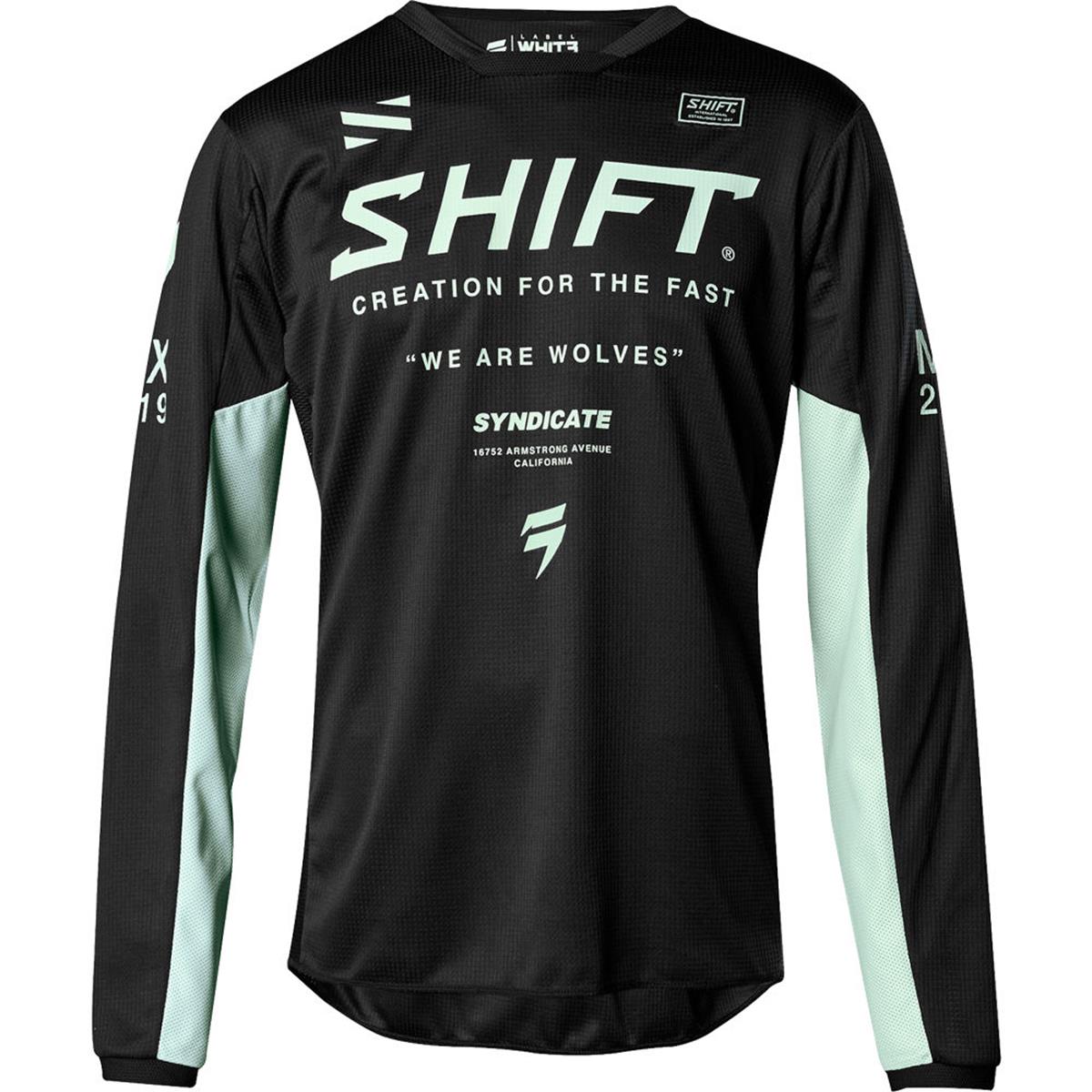 Shift Maillot MX Whit3 Label Iceland Black/Mint - Limited Edition