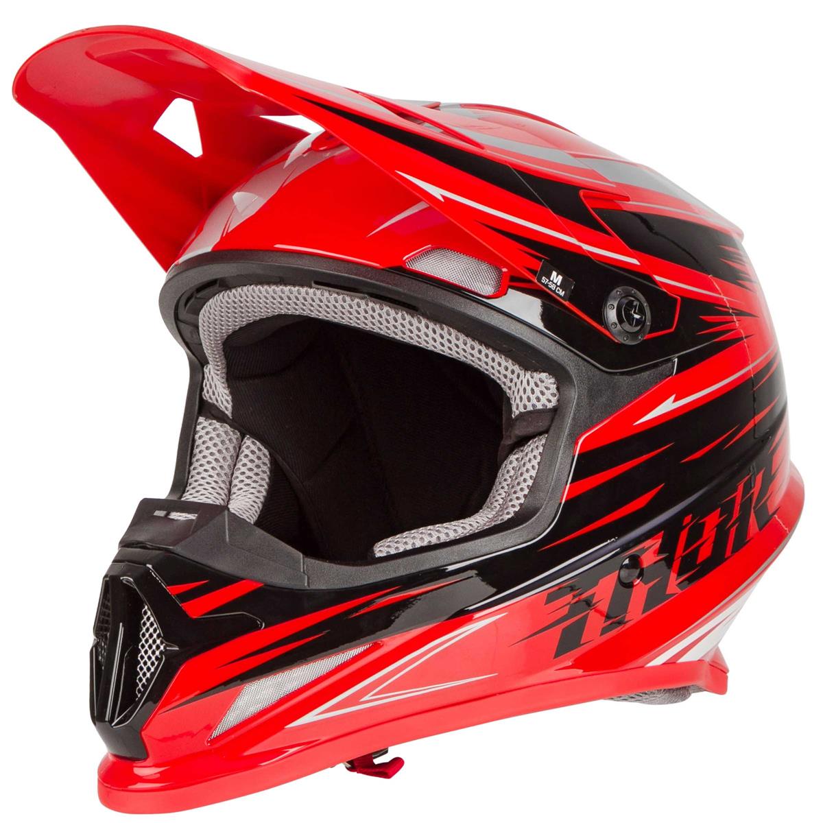 Thor Motocross-Helm Sector Warp - Rot/Schwarz