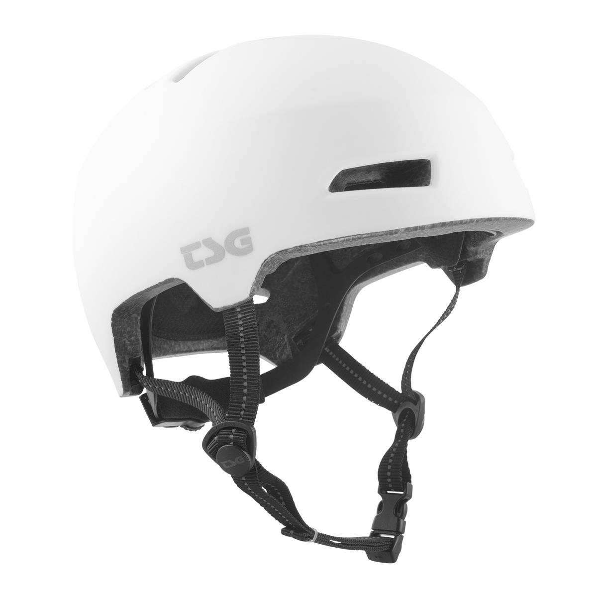 TSG BMX/Dirt Helm Status Solid Color - Satin Weiß