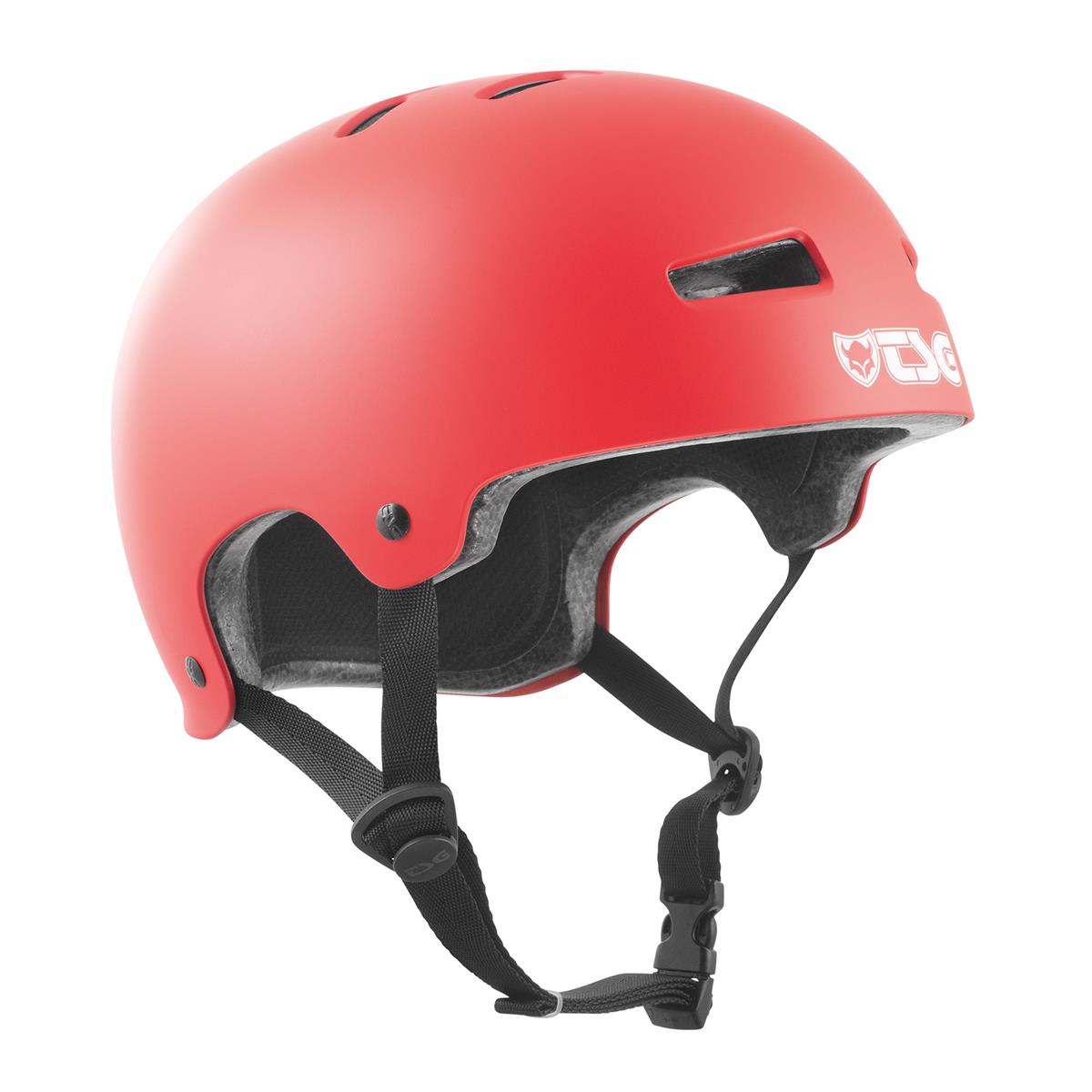 TSG BMX/Dirt Helm Evolution Solid Color - Satin Sonic Red