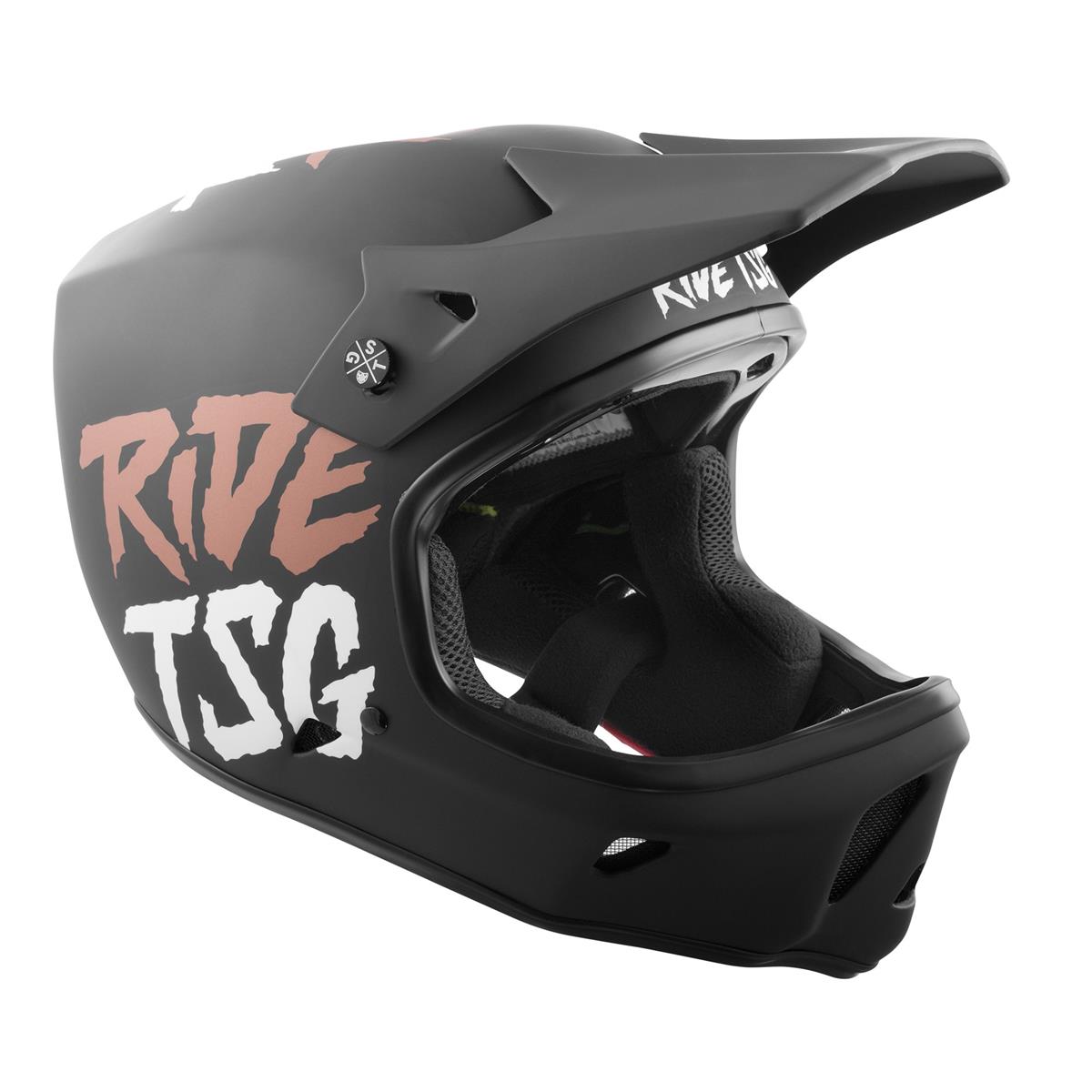 TSG Casque VTT Downhill Advance Graphic Design - Ripped Black/Copper