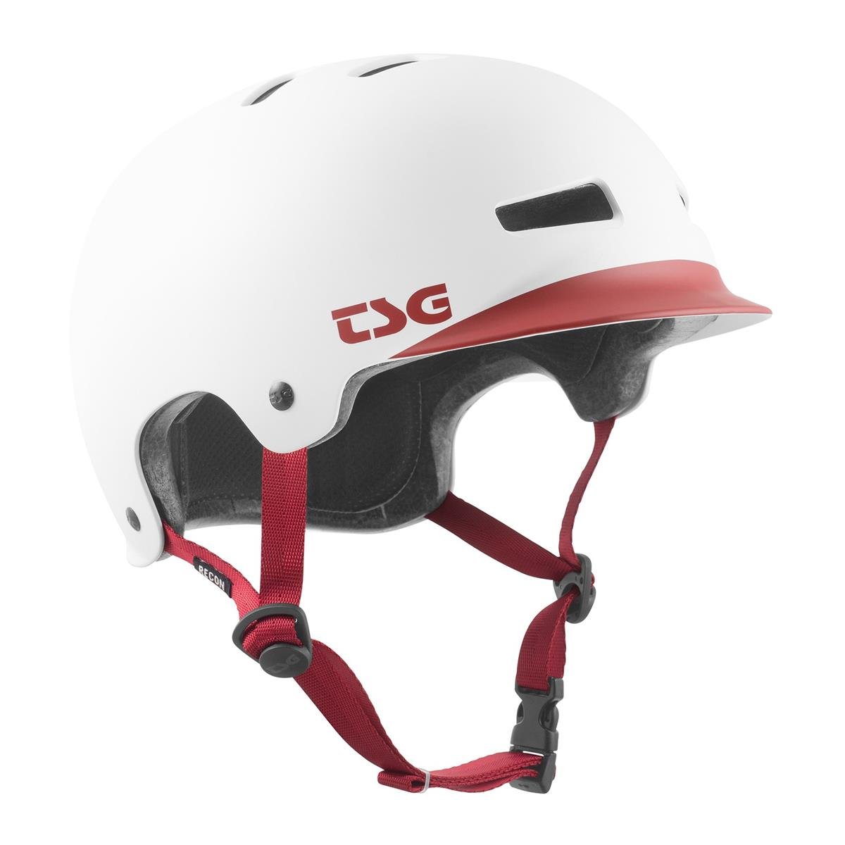 TSG BMX/Dirt Helmet Recon Graphic Design - Cap White