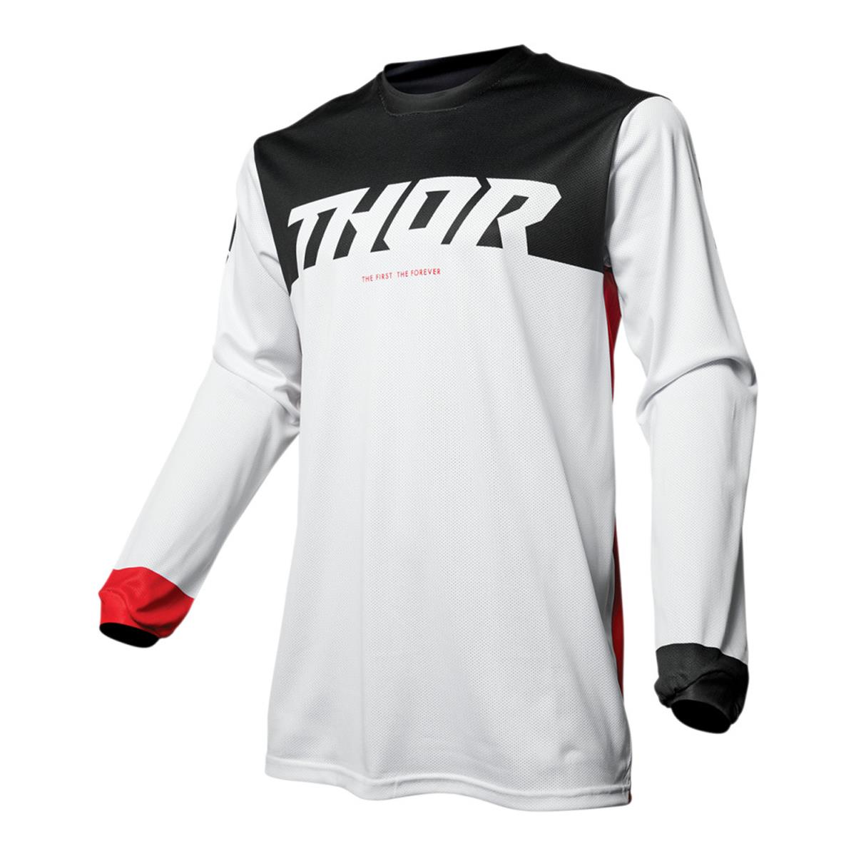 Thor Maillot MX Pulse Air Factor - Blanc/Rouge