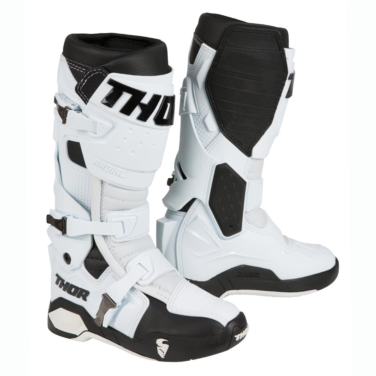 Thor Motocross-Stiefel Radial Weiß