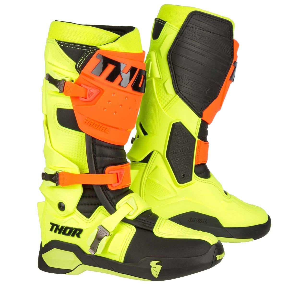 Thor MX Boots Radial Fluo Orange/Fluo Yellow