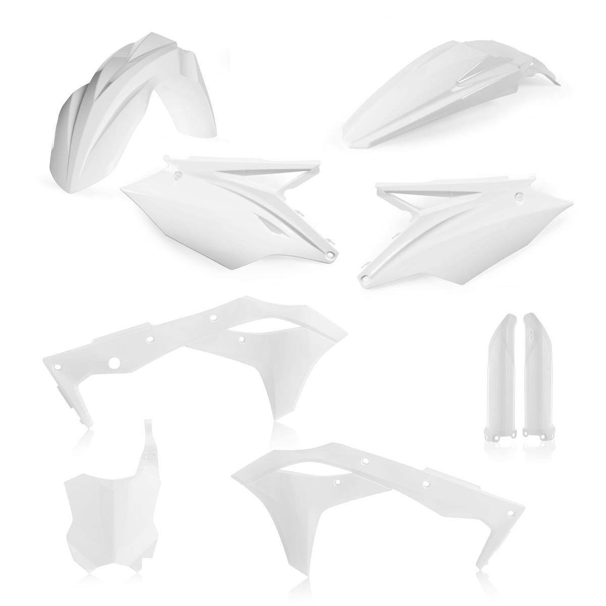 Acerbis Kit Plastiche completo Full-Kit Kawasaki KX 250F 18-20, Bianco