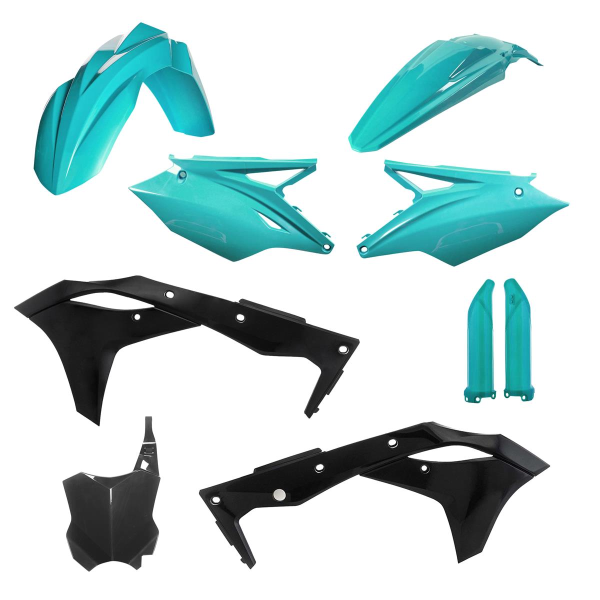 Acerbis Kit Plastique complet Full-Kit Kawasaki KX 250F 18-20, Turquoise