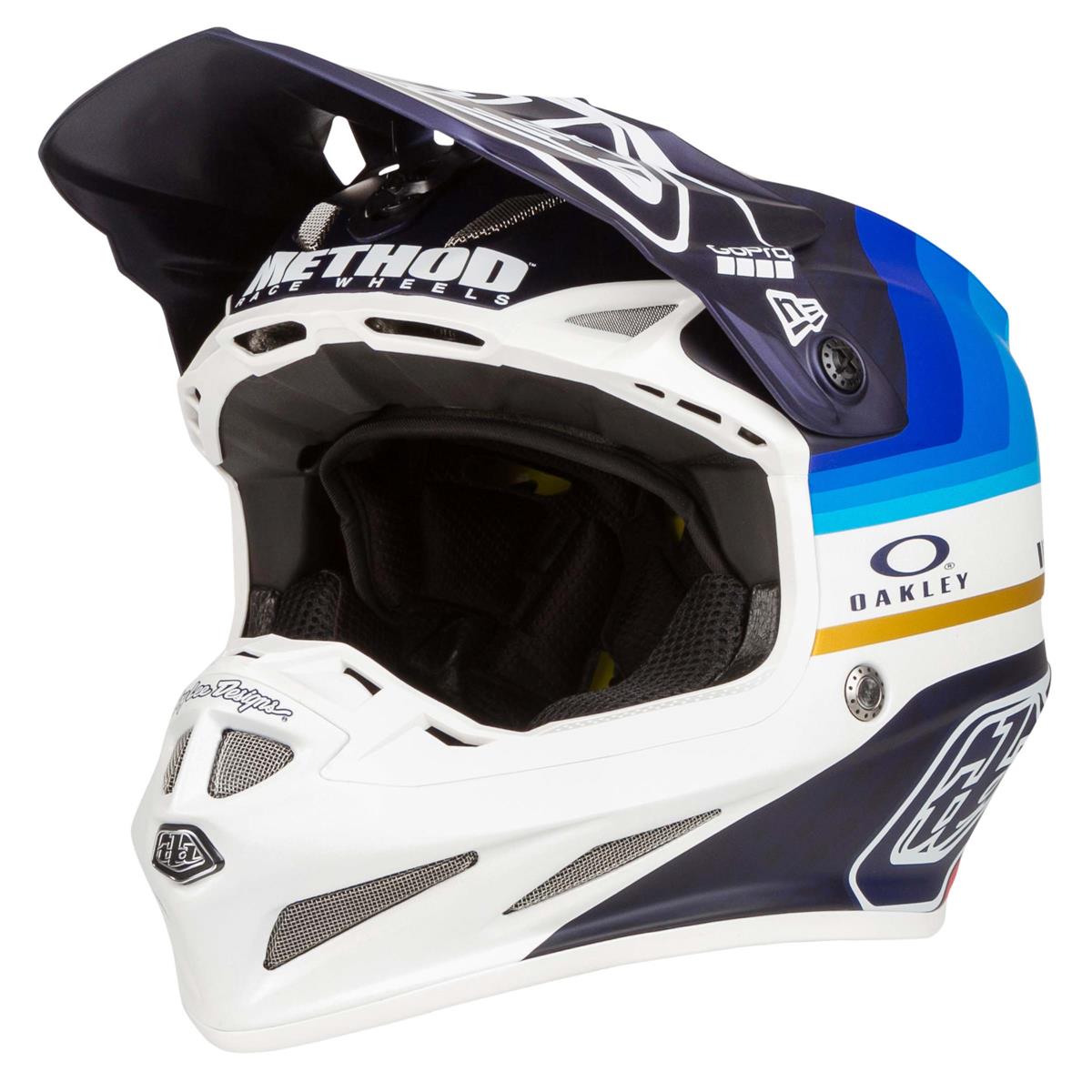 Troy Lee Designs Helmet SE4 MIPS Mirage Navy/White - Limited Edition Anaheim