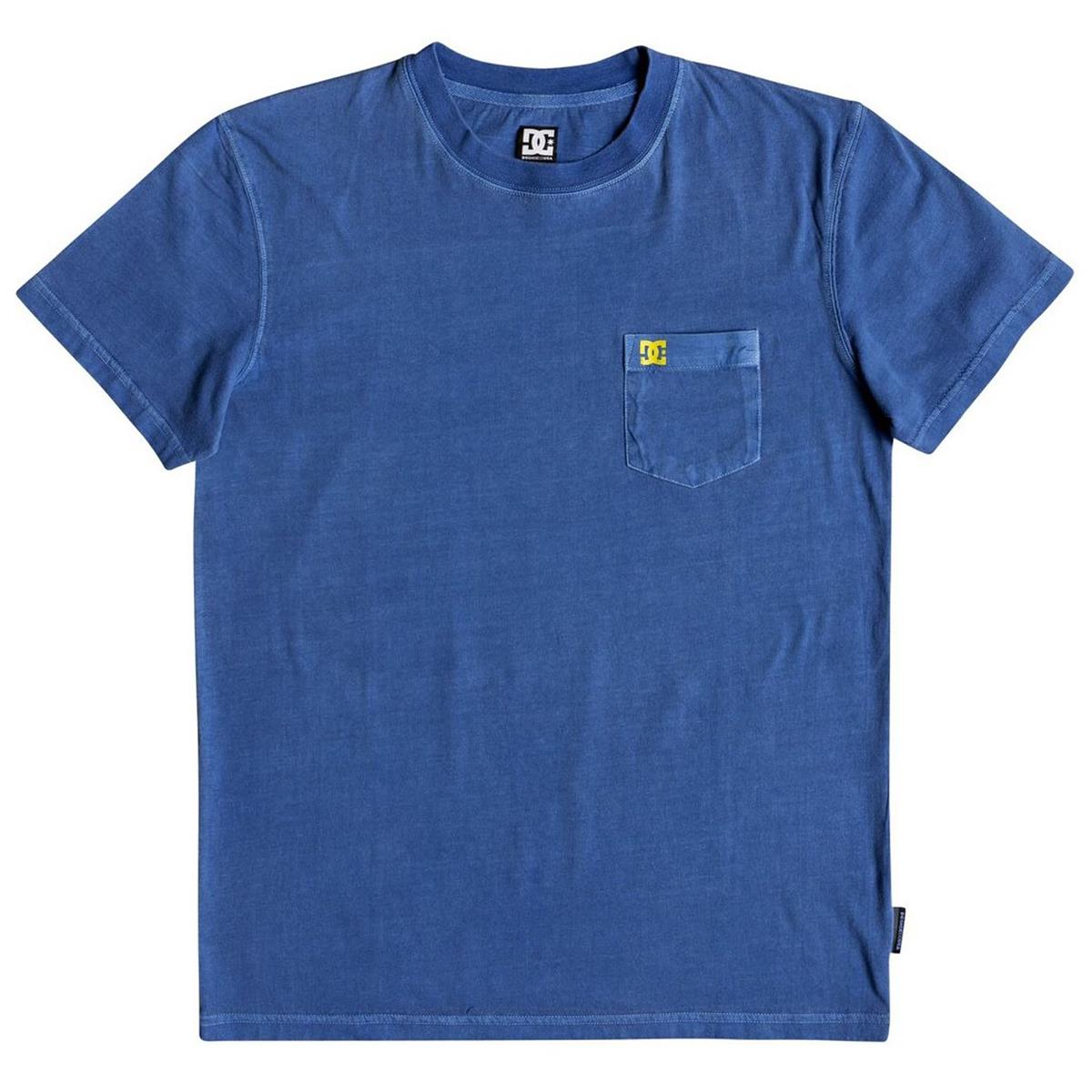 DC T-Shirt Dyed Pocket Crew Nautical Blue