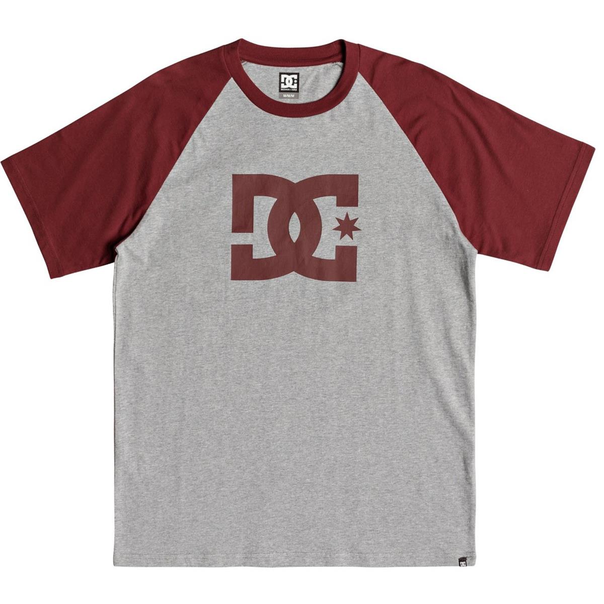 DC T-Shirt Star Raglan Pomegranate/Grau meliert