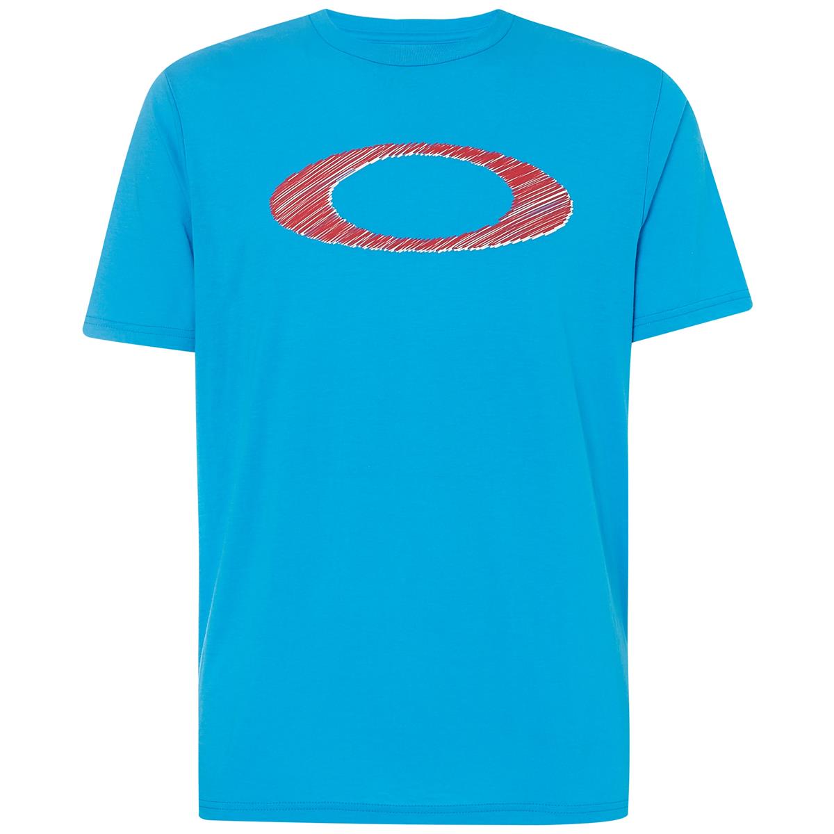 Oakley T-Shirt Legacy Ellipse Hawaiian Bleu