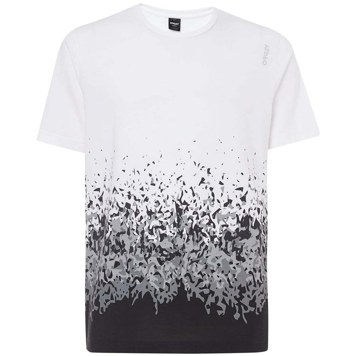 Oakley T-Shirt Gradient Pixel Bianco