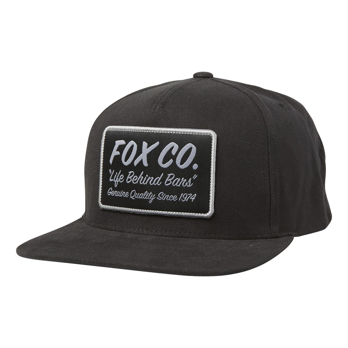 Fox Snapback Cap Resin Black