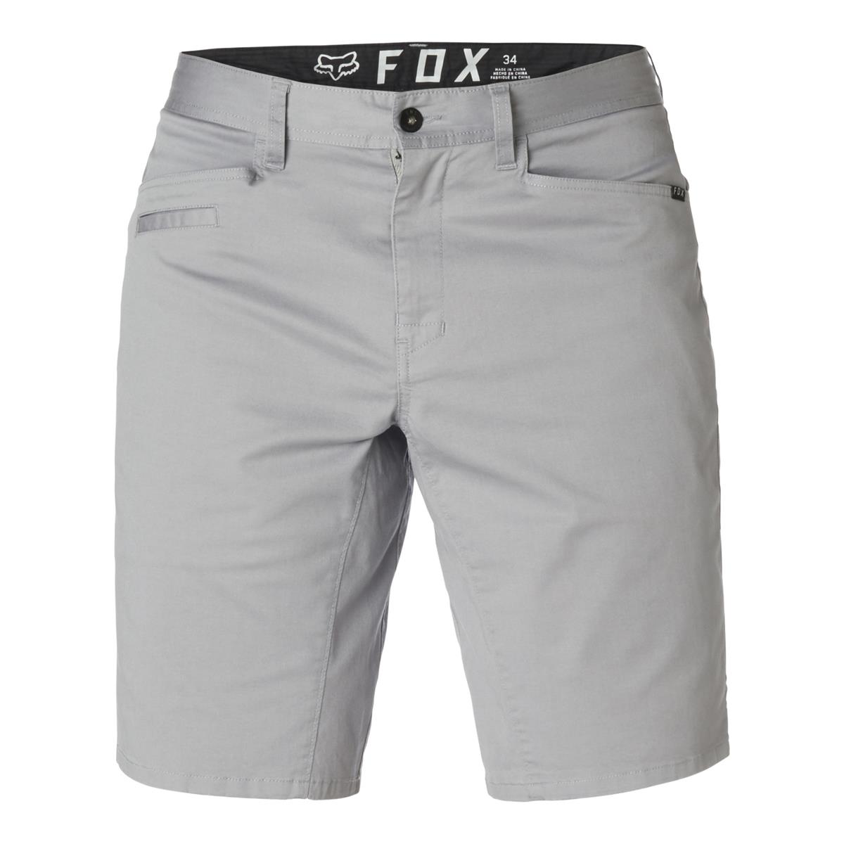 Fox Shorts Stretch Chino Steel Grey