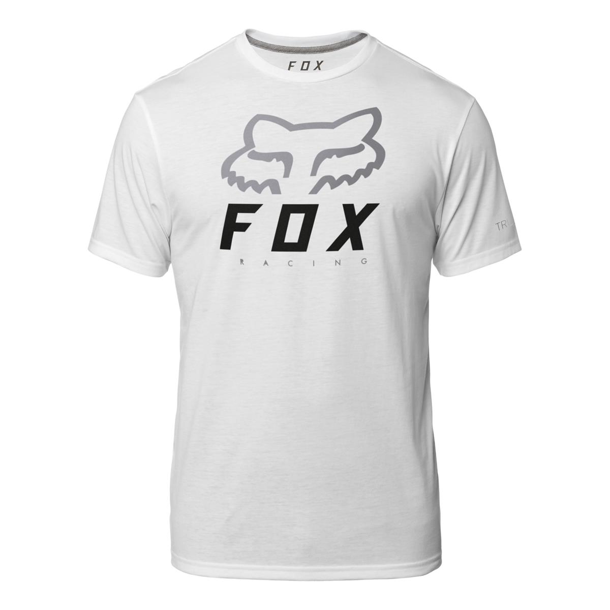 Fox T-Shirt Tech Heritage Forger White