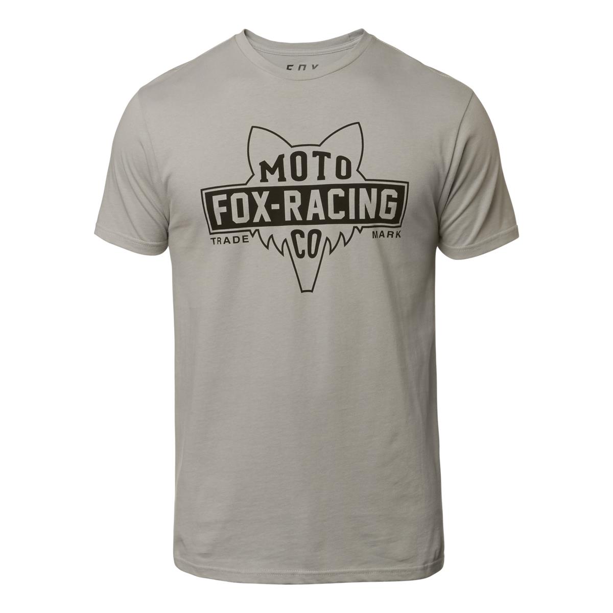 Fox T-Shirt Flat Head Steel Grey