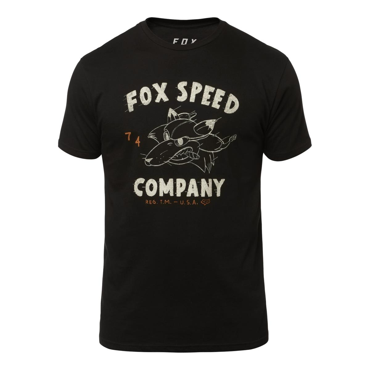 Fox T-Shirt Bomber Black