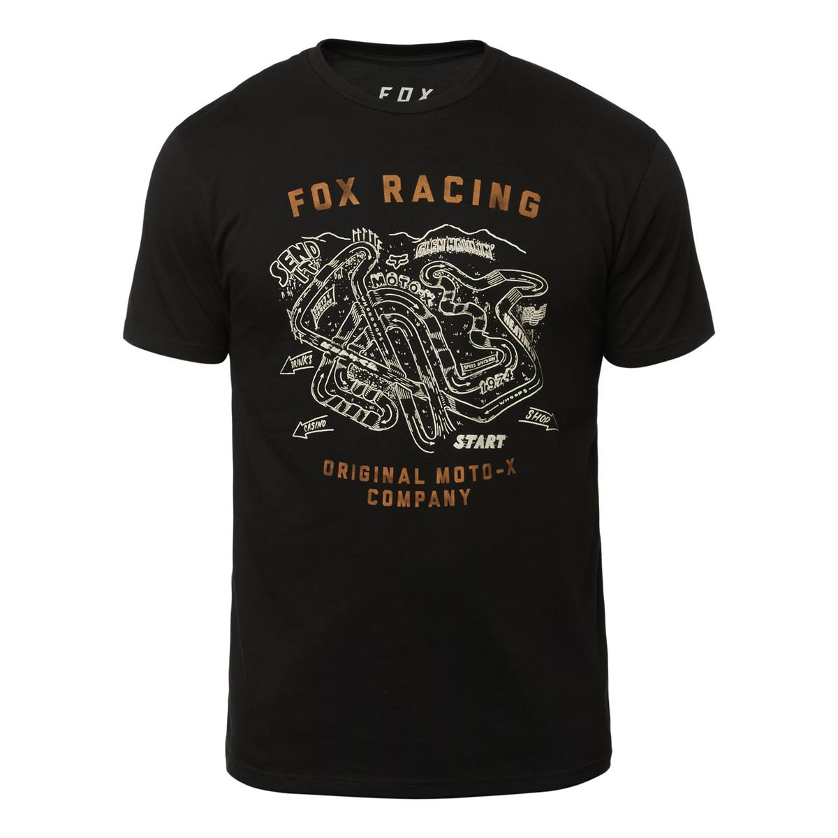 Fox T-Shirt Fast Track Schwarz