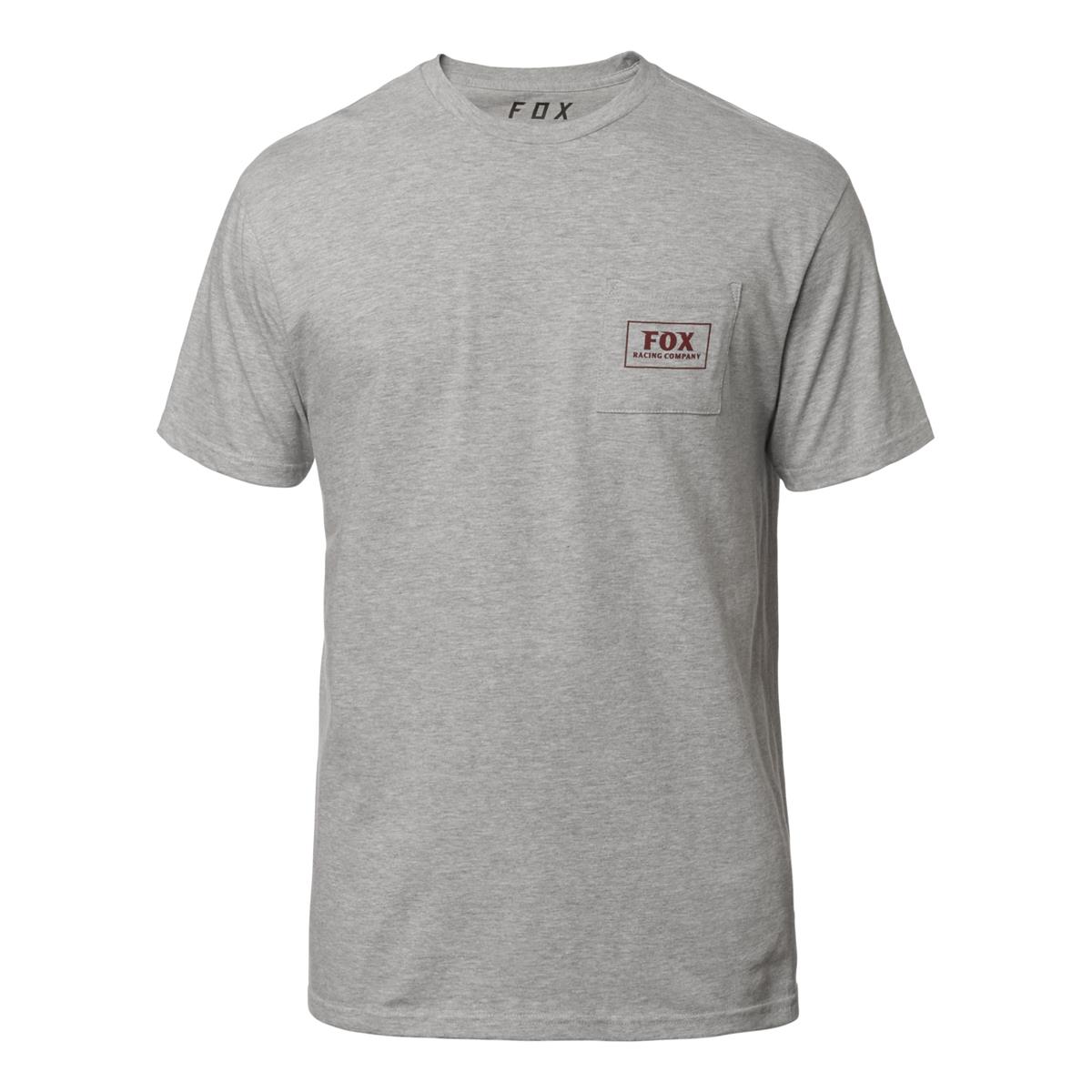 Fox T-Shirt Heater Pocket Hellgrau