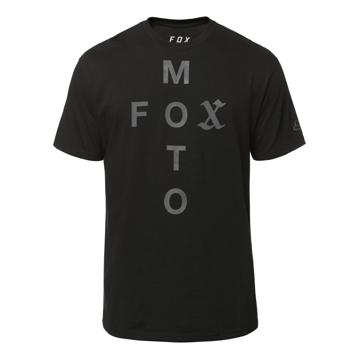 Fox T-Shirt Moto Cross Schwarz
