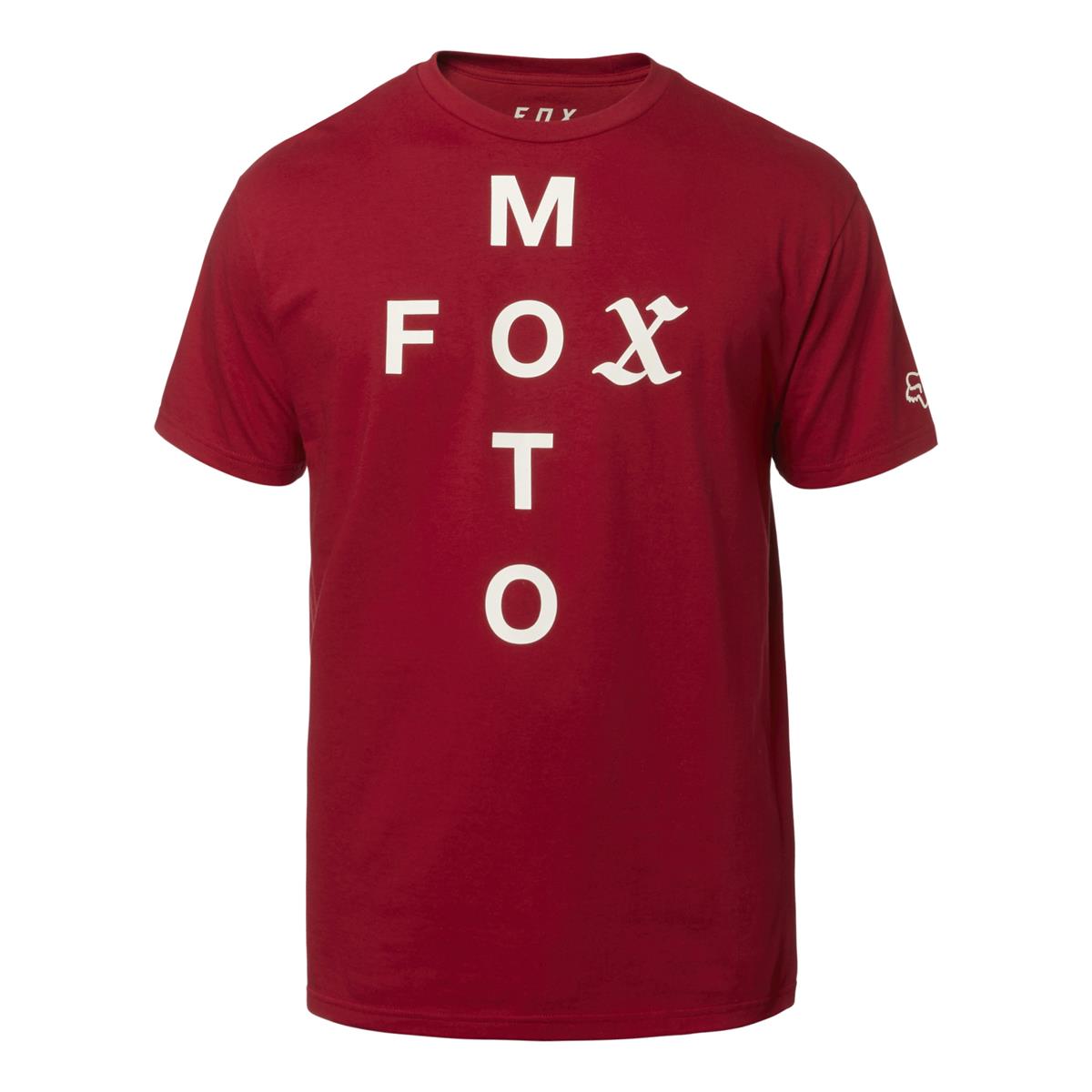 Fox T-Shirt Moto Cross Cardinal Red