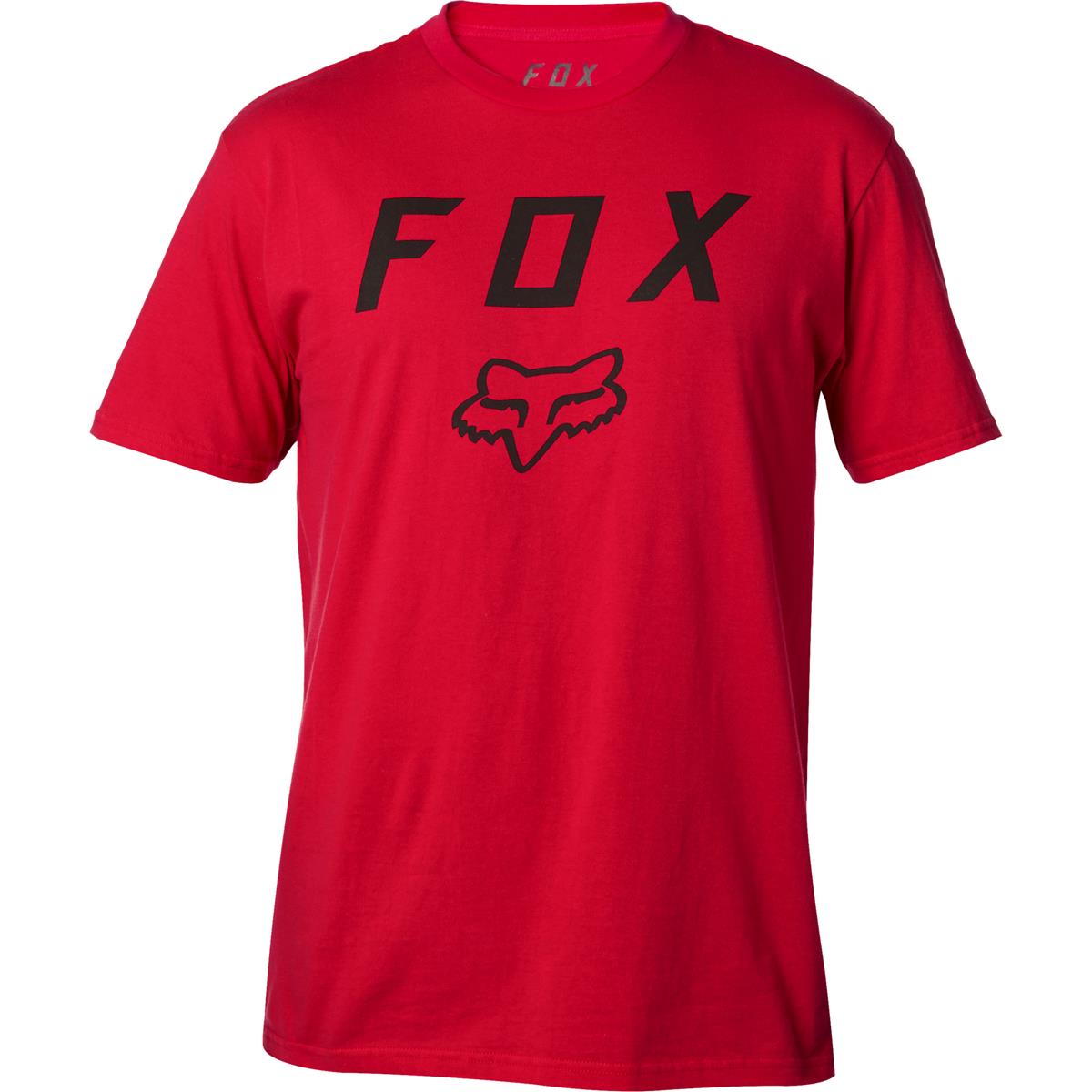 Fox T-Shirt Legacy Moth Rosso Scuro