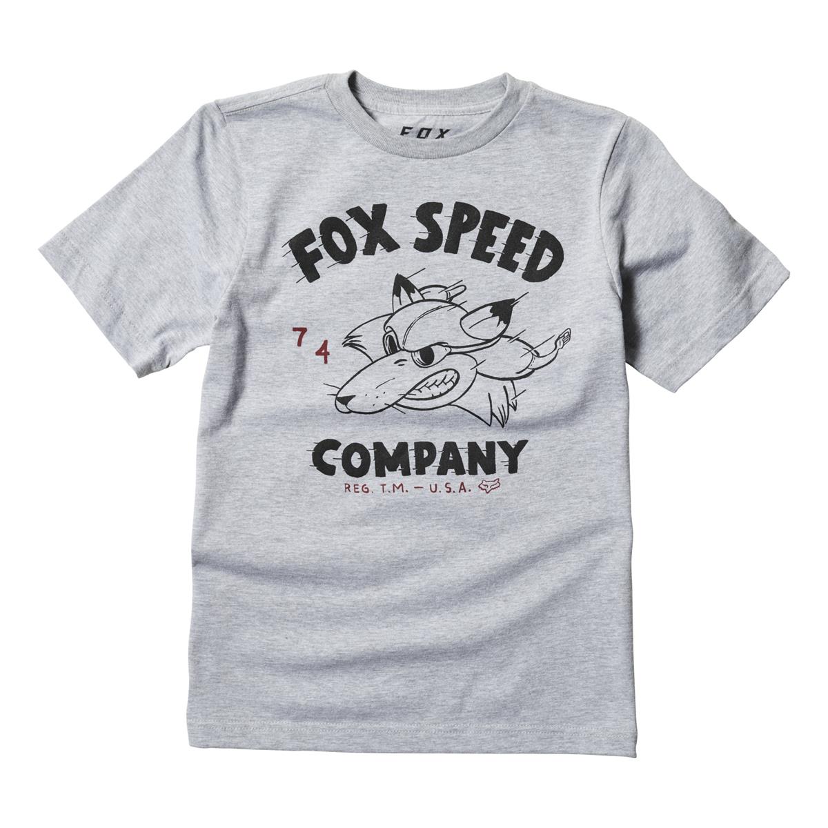 Fox Kids T-Shirt Bomber Light Heather Grey