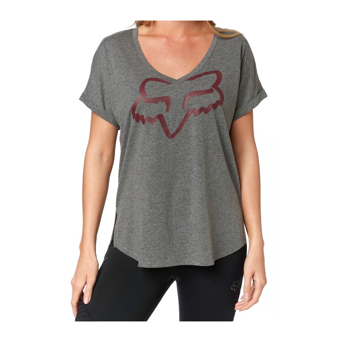 Fox Girls T-Shirt Responded Heather Graphite