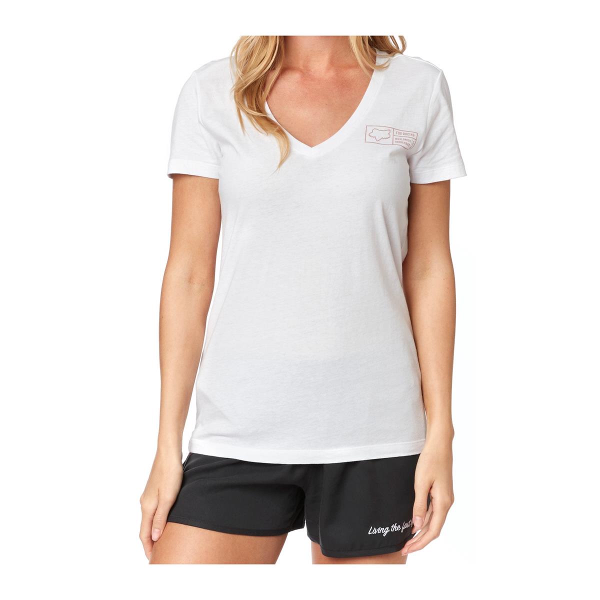 Fox Femme T-Shirt Tracker Blanc