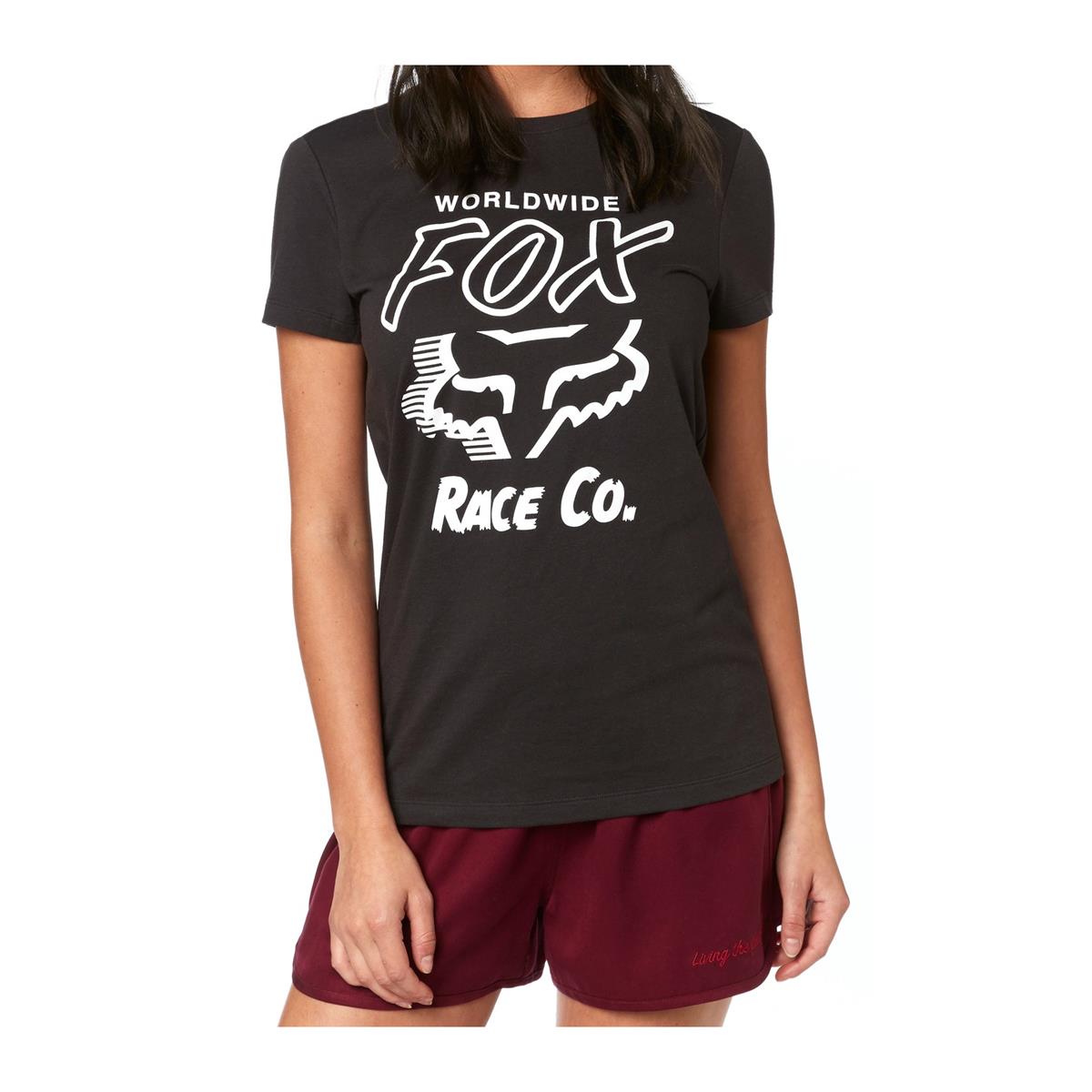 Fox Donna T-Shirt Worldwide Black Vine