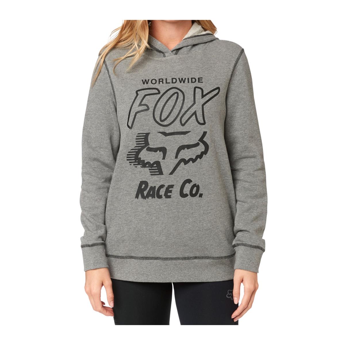 Fox Girls Fleece-Hoody Worldwide Heather Graphite