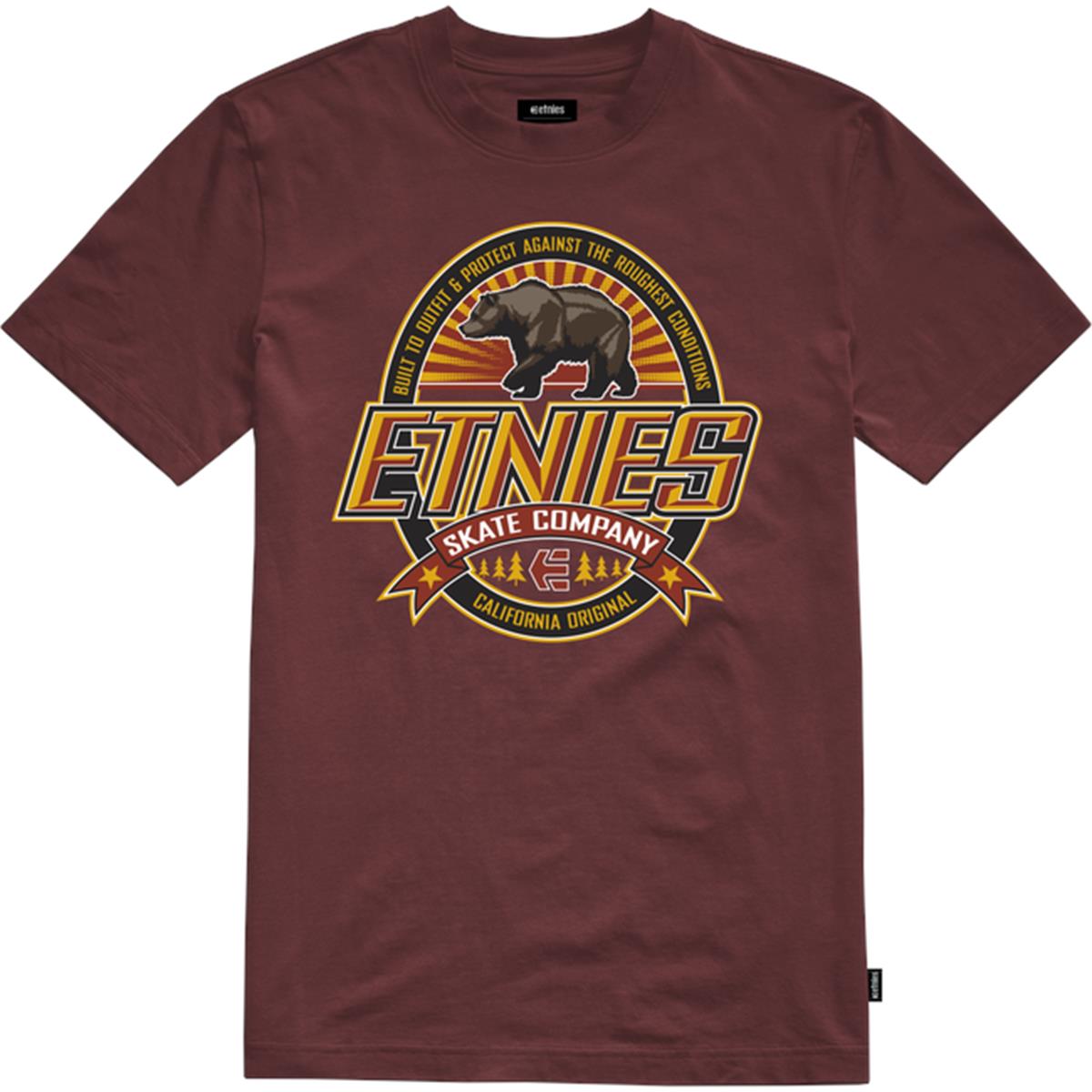 Etnies T-Shirt Skate Cal Burgundy