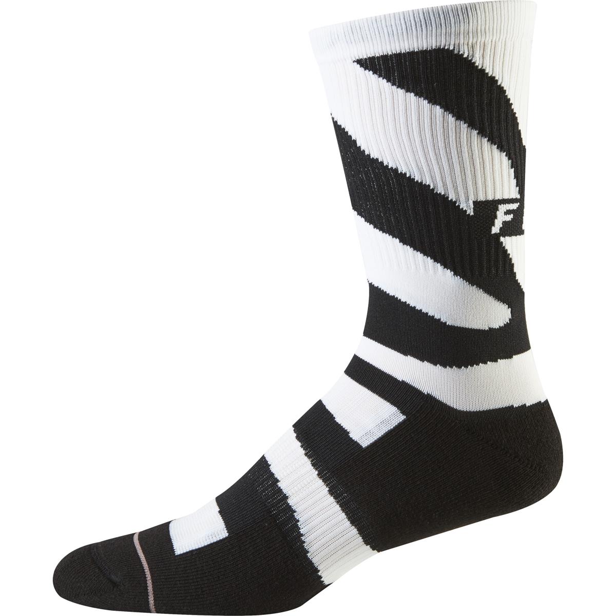 Fox Socks 8 Inch Trail Cushion Black/White