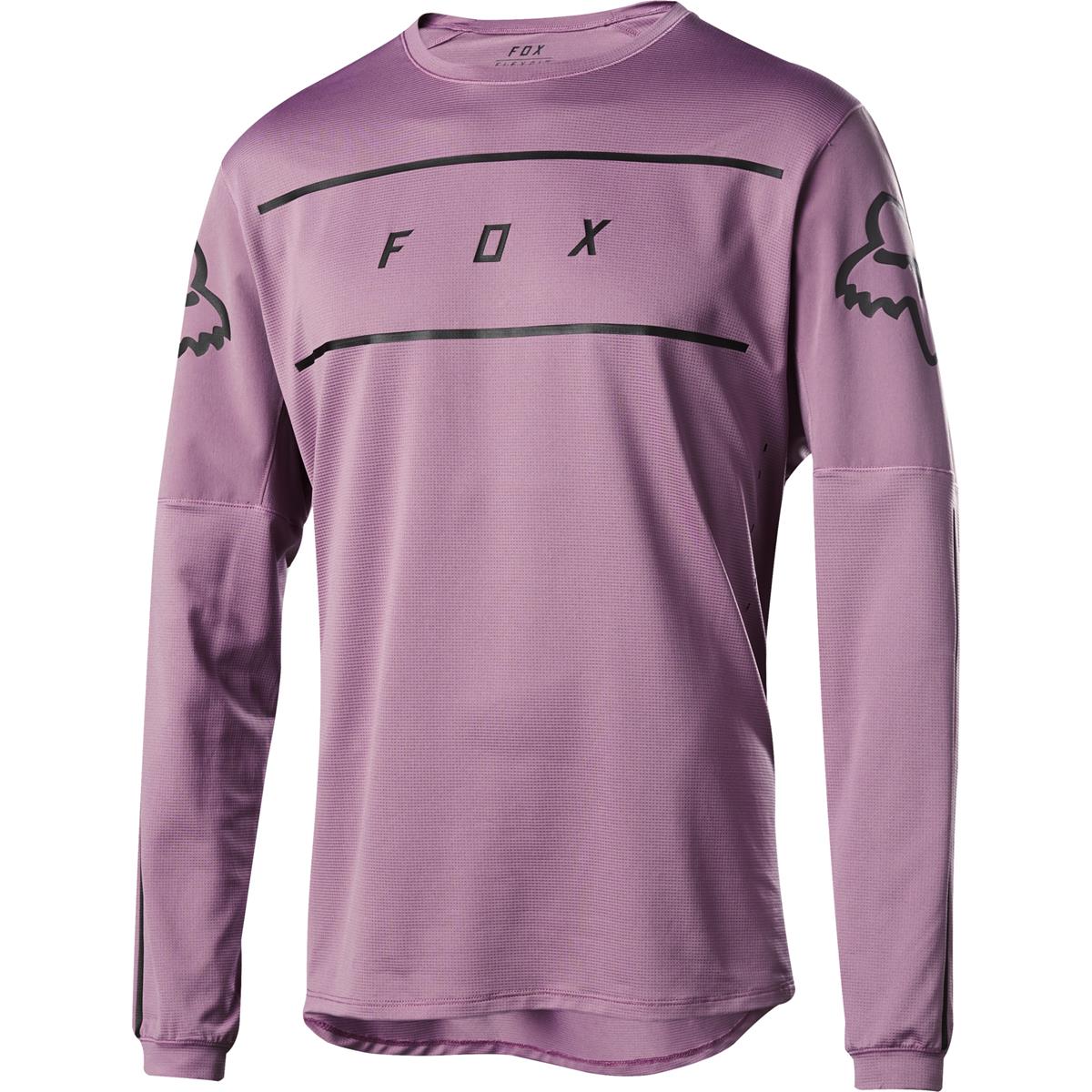 Fox Downhill-Jersey Langarm Flexair Fine Line Violett
