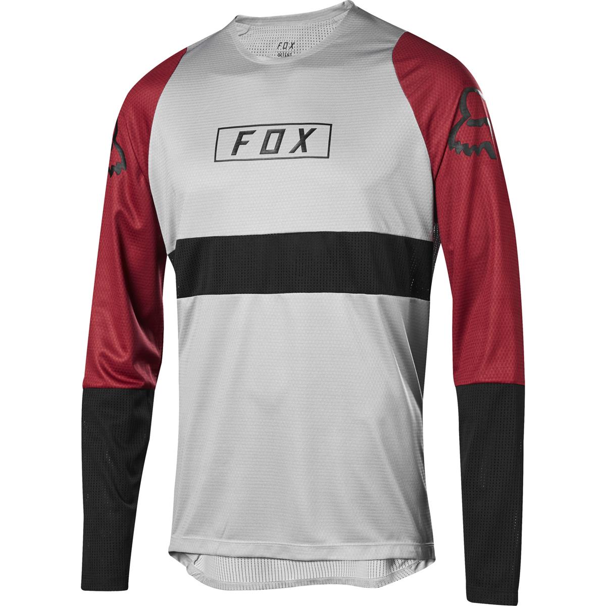 Fox Maillot VTT Manches Longues Defend Steel Grey