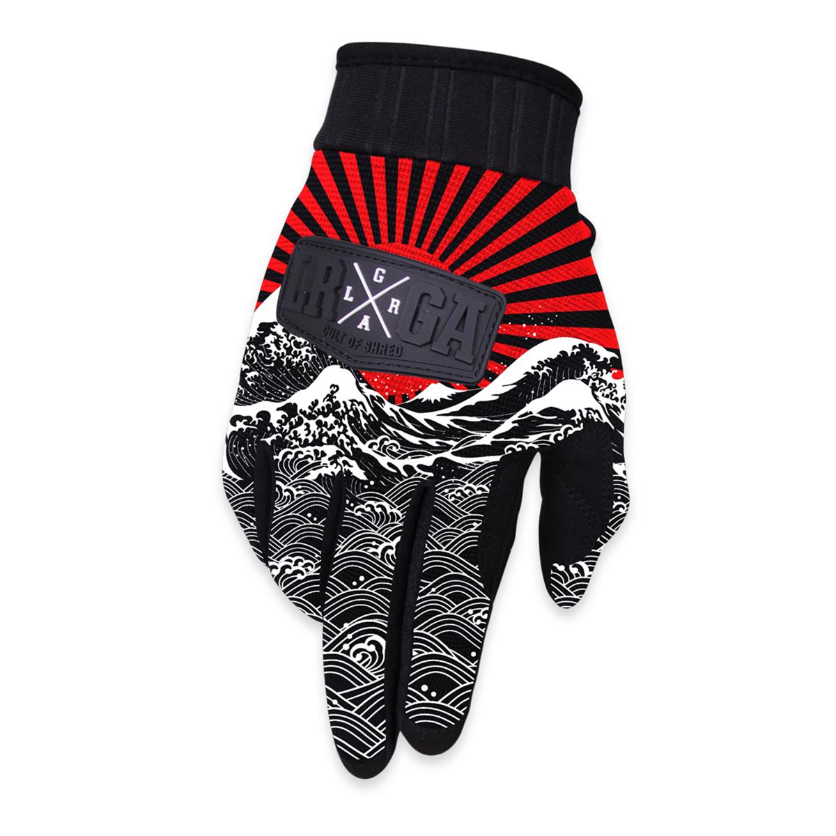 Loose Riders MTB-Handschuhe Freeride Rising Sun - Schwarz/Rot