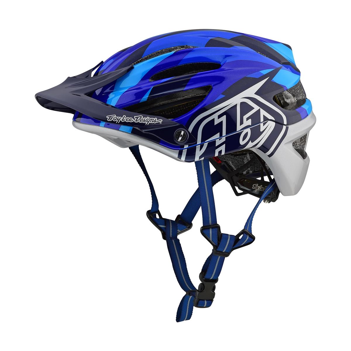 Troy Lee Designs Enduro-MTB Helm A2 MIPS Jet - Blau