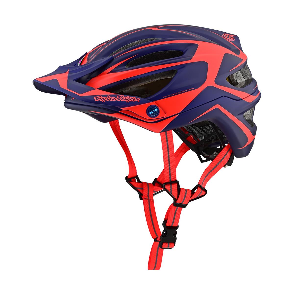 Troy Lee Designs Enduro-MTB Helm A2 MIPS Dropout - Navy/Orange