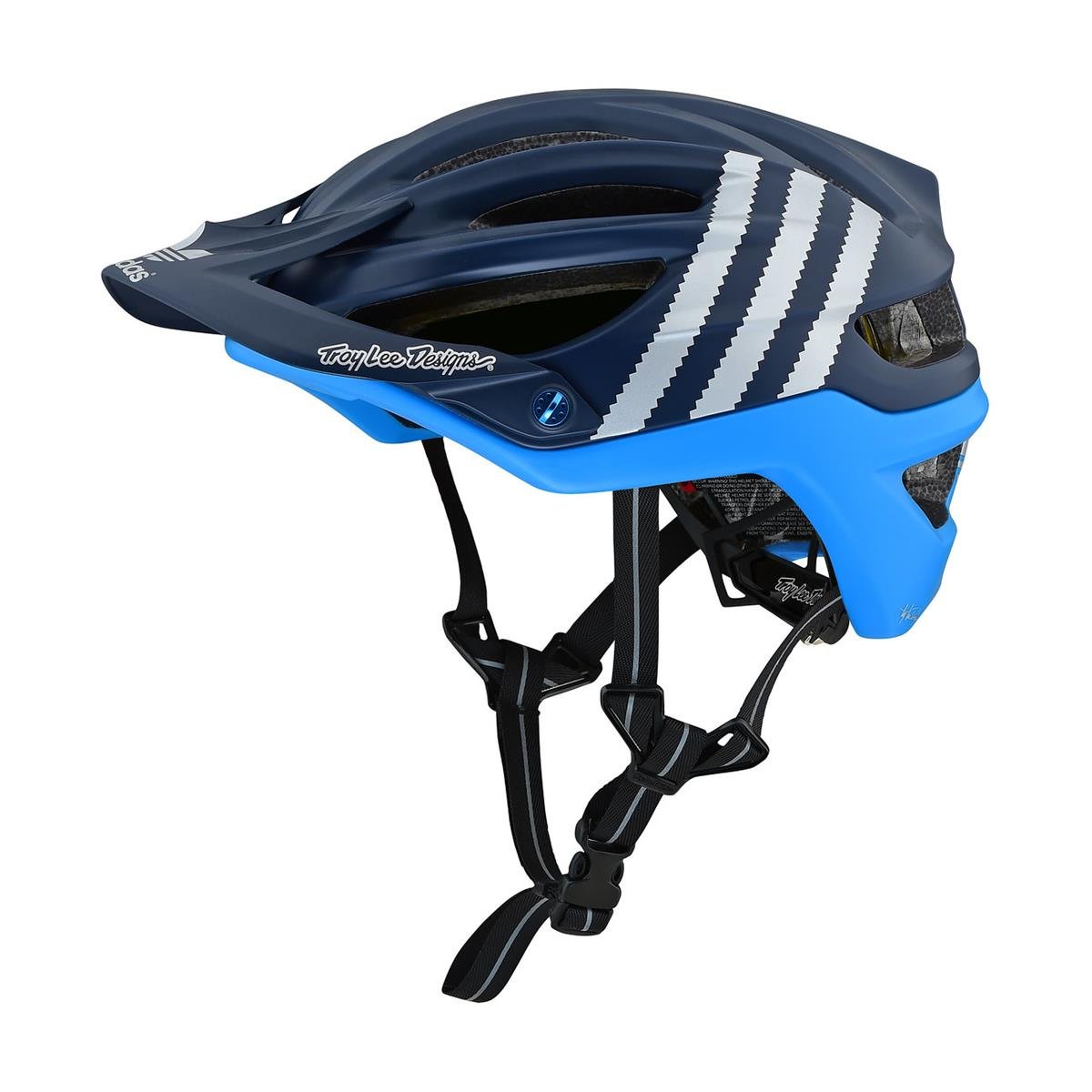 Troy Lee Designs Enduro MTB Helmet A2 MIPS Adidas Team - Navy/Light Blue