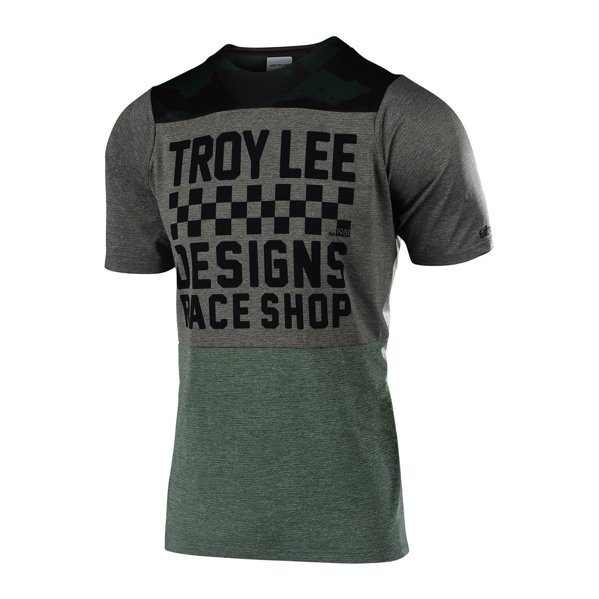Troy Lee Designs Trail Jersey Skyline Checkers - Camo/Heather Taupe