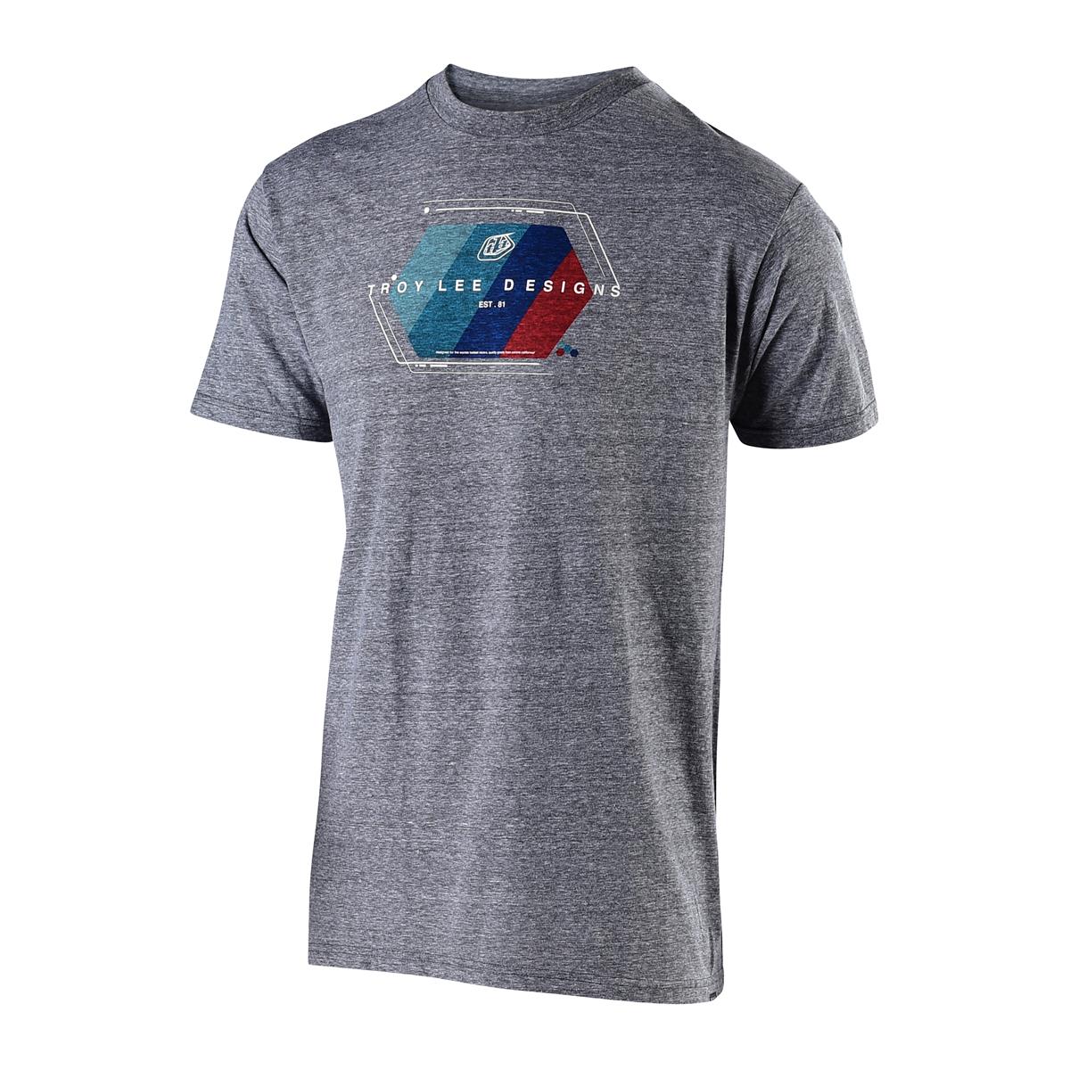 Troy Lee Designs T-Shirt Technical Fade Vintage Grey Snow