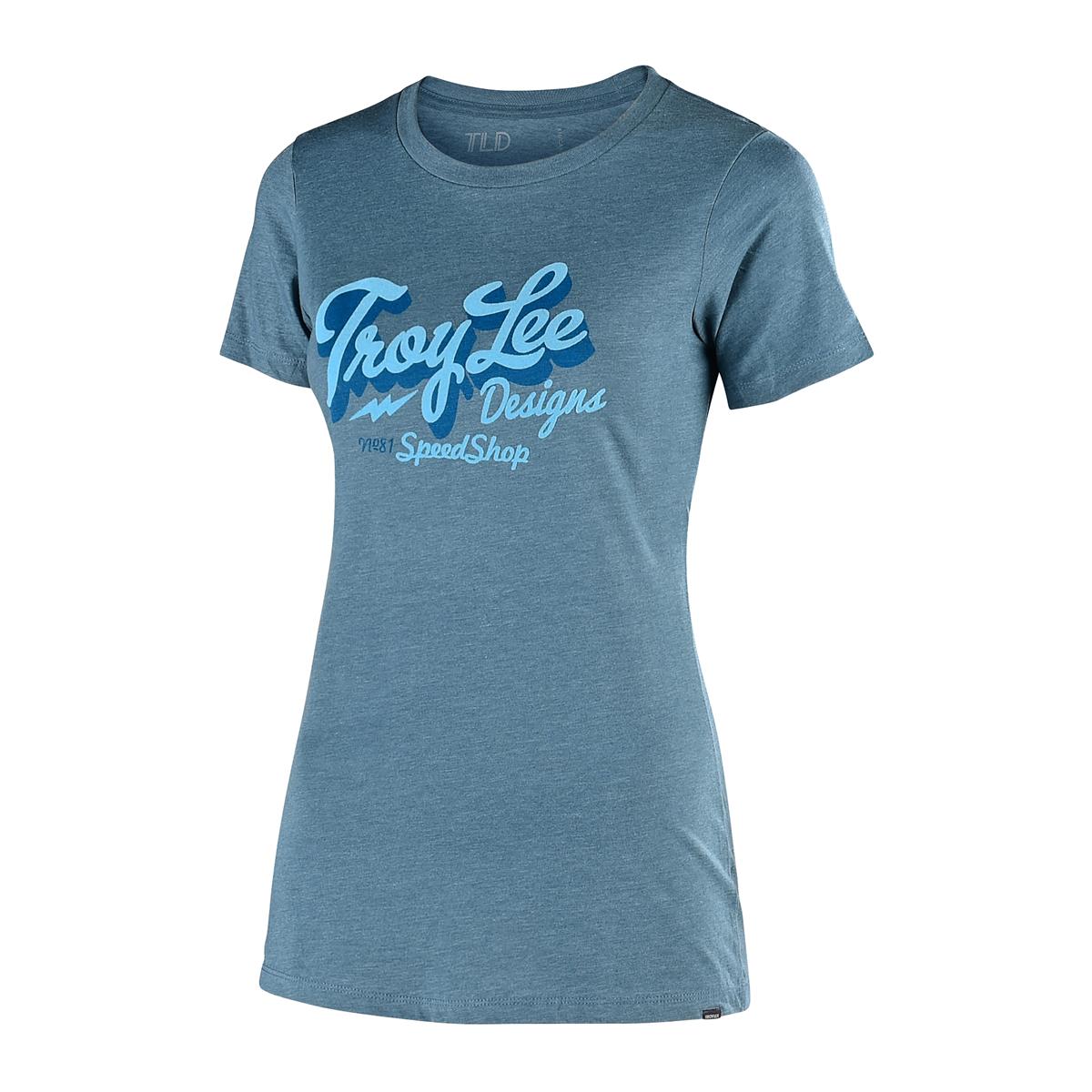 Troy Lee Designs Femme T-Shirt Vintage Speed Shop Indigo