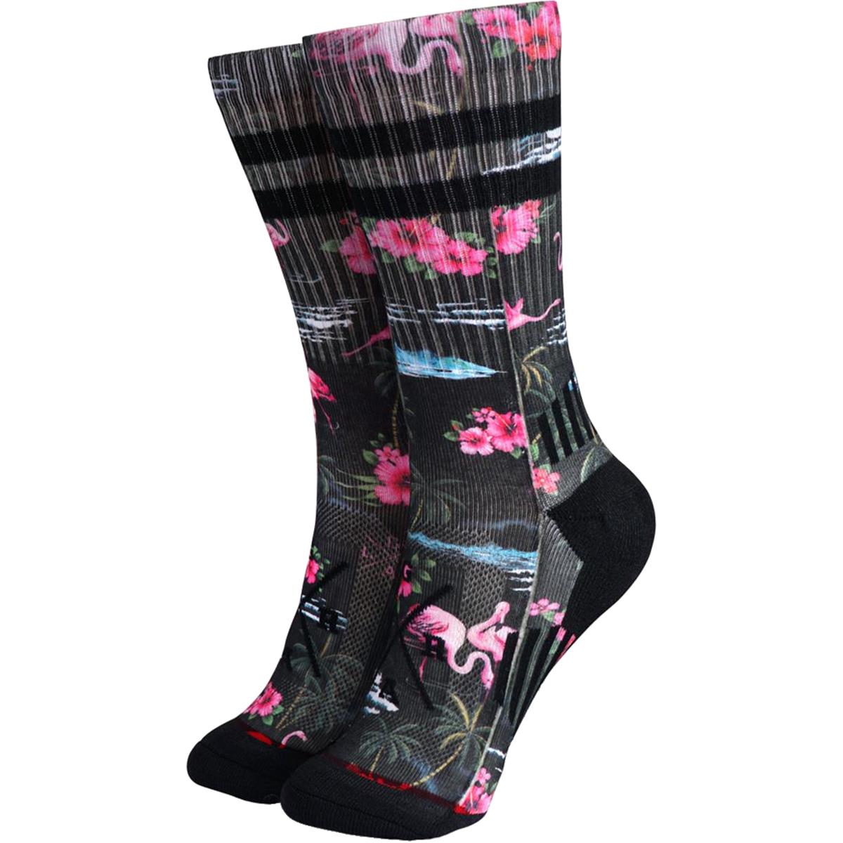 Loose Riders MTB Socks  Pink Flamingos
