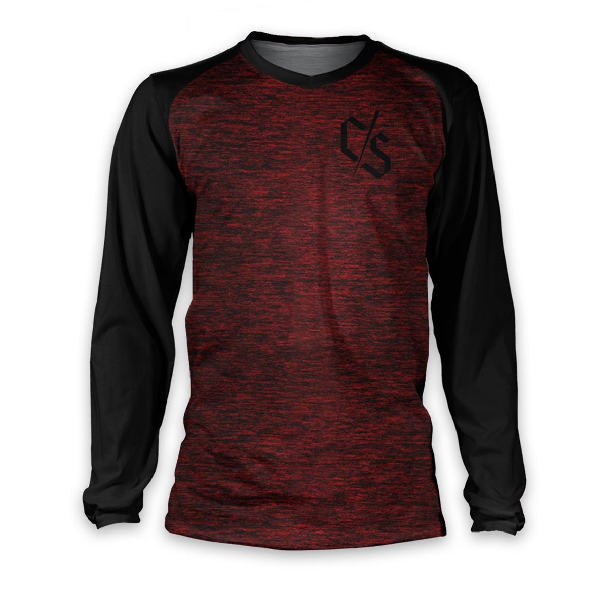 Loose Riders Downhill Jersey Long Sleeve C/S Heather Burgundy