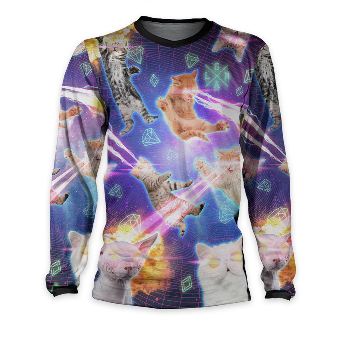 Loose Riders MTB Jersey Long Sleeve Cult of Shred Catpocalypse