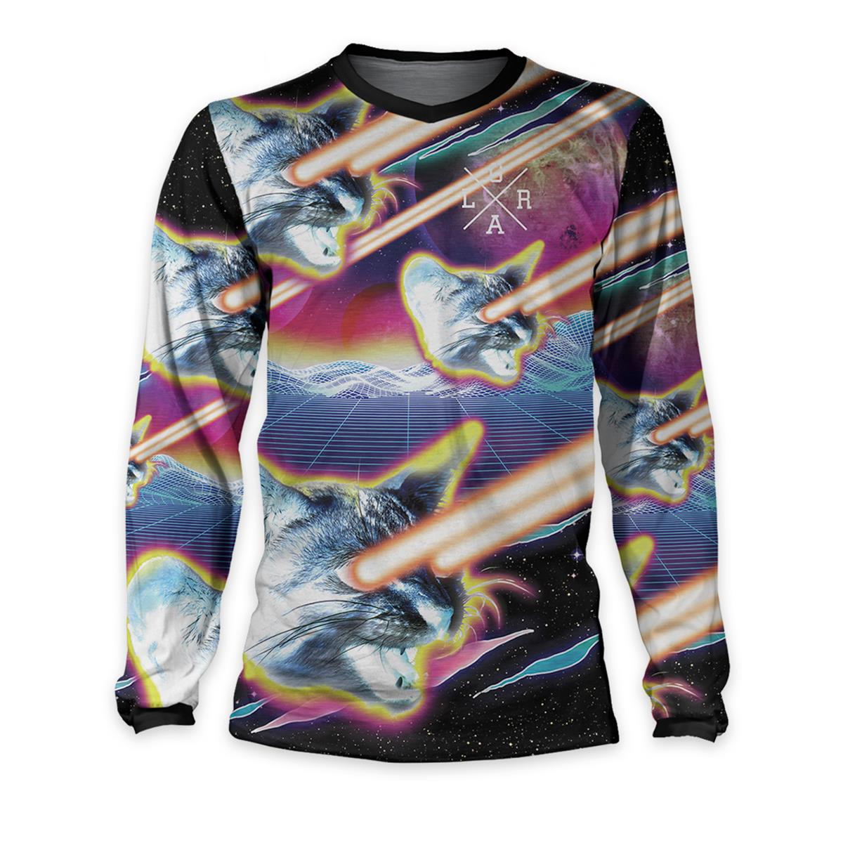 Loose Riders Downhill Jersey Long Sleeve Cult Of Shred Lazer Cats - Multicolor