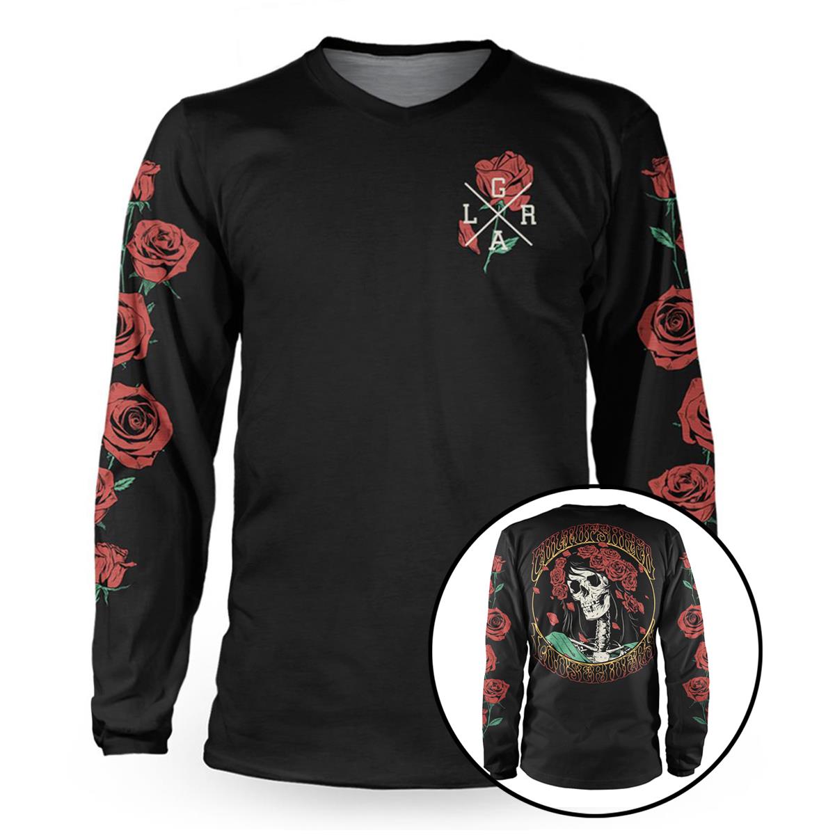 Loose Riders Downhill Jersey Long Sleeve Cult of Shred G-Shred - Black/Red
