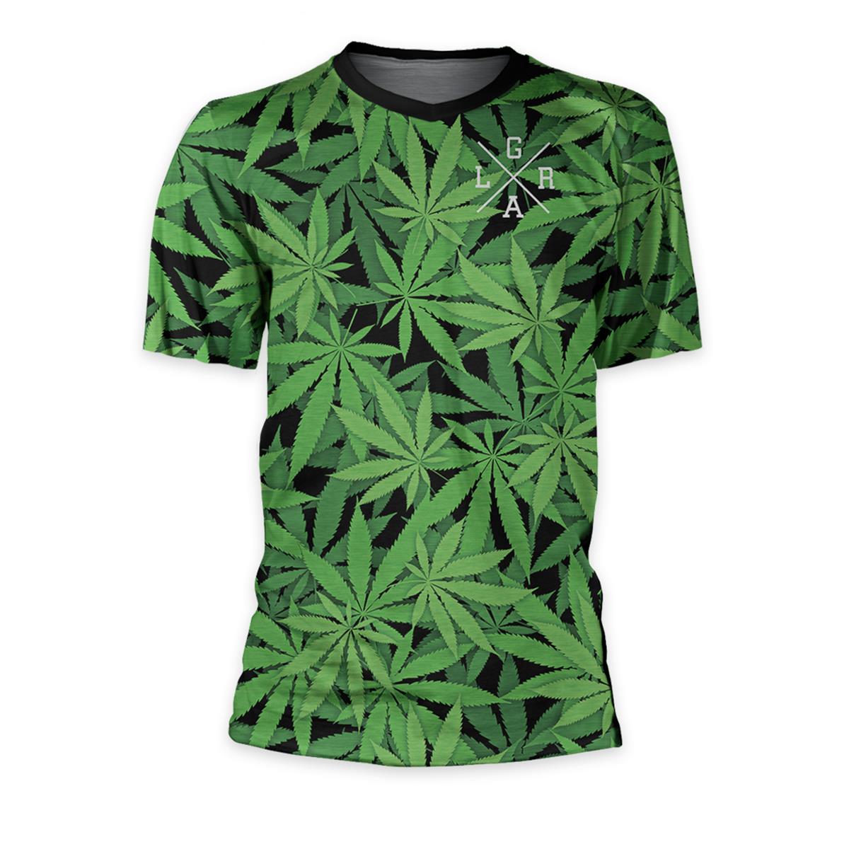 Loose Riders MTB Jersey Short Sleeve Cult of Shred 420 - Green/Black