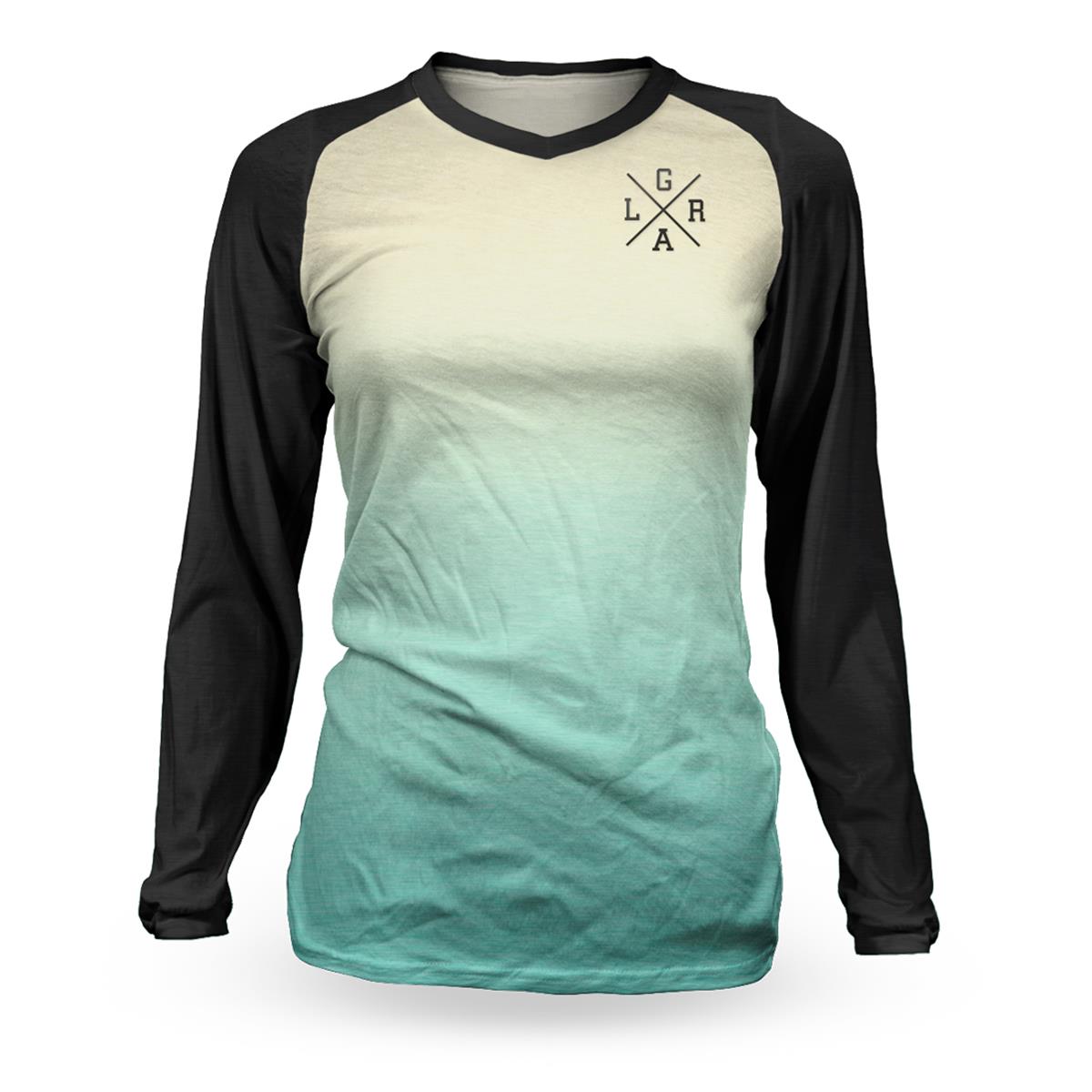 Loose Riders Girls MTB Jersey Cult of Shred Mint - Black/Turquoise/Beige